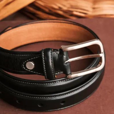 Prime Full-Grain Leather Dress Belt - Black